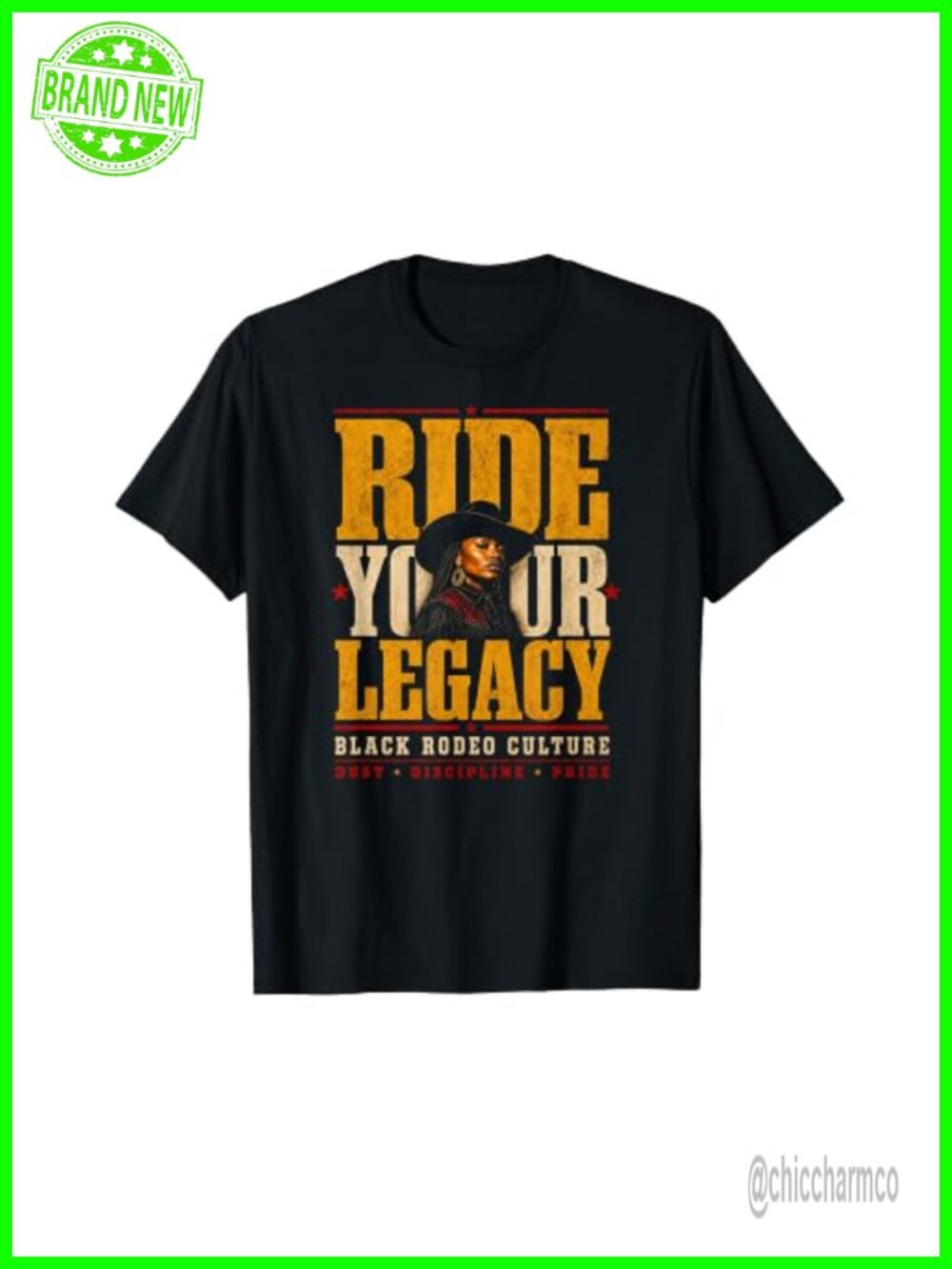 Black History Rodeo Queen Melanin Cowgirl Braids Western T-Shirt